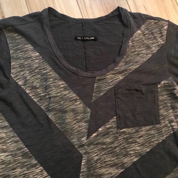 SOLD - Rag & Bone cuffed-sleeve T-shirt - Picture 2 of 5